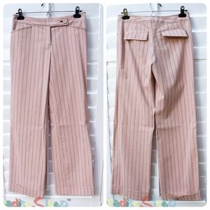 *Anthropologie* Elevenses Pink Striped Trousers, 0.